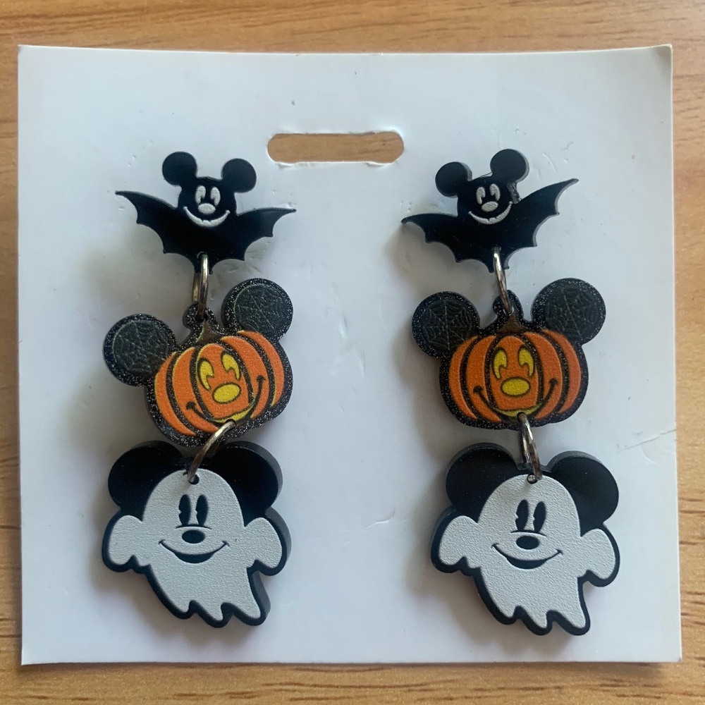 Mickey Mouse Disney Halloween Spooky Earrings